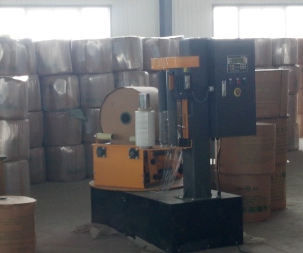 Emballage pré-étiré de type cylindre de bande d'égouttement