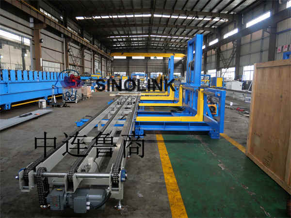 Matériaux de construction de tuiles en acier de couleur entièrement automatiques (plaque profilée) ou palettiseur/empileur de marchandises en palettes