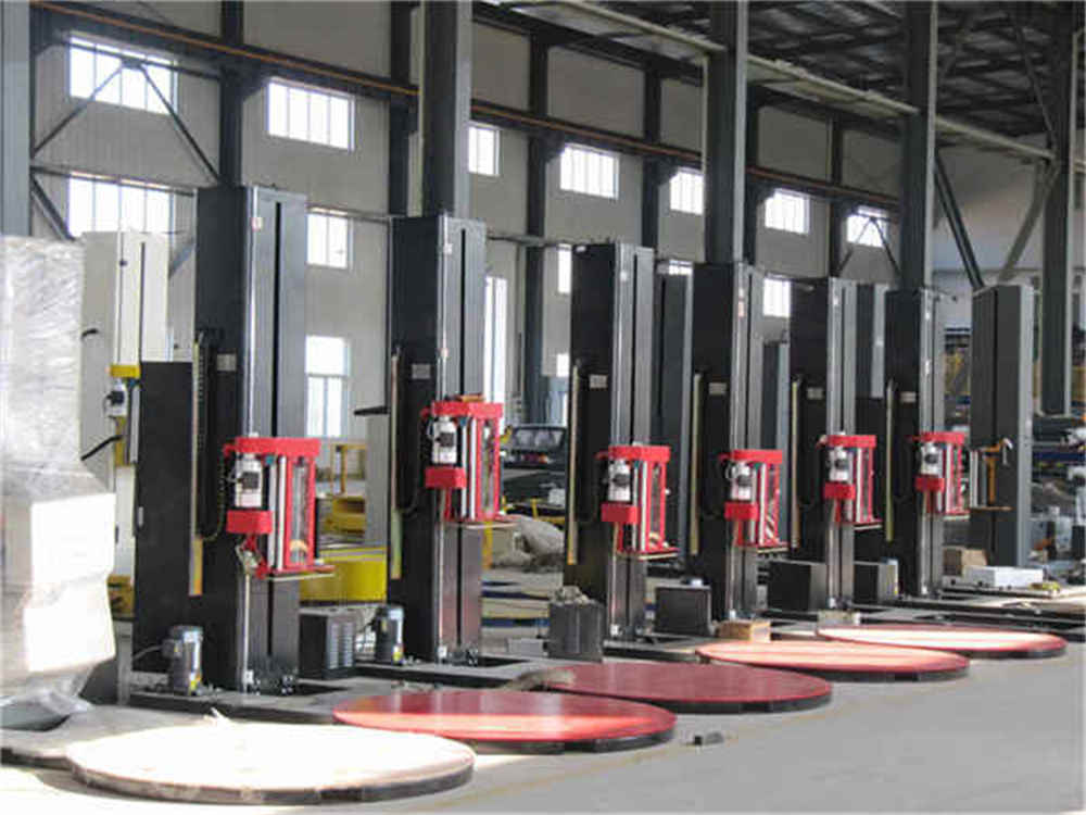 Machine à emballage de palettes semi-automatique