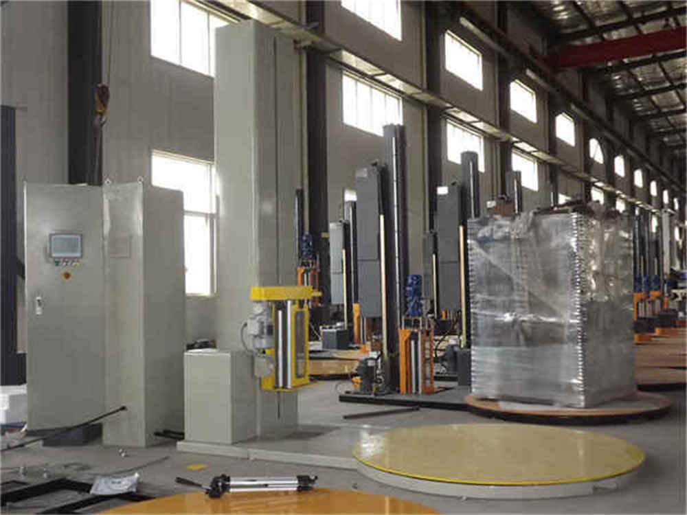 Machine à emballage de palettes semi-automatique