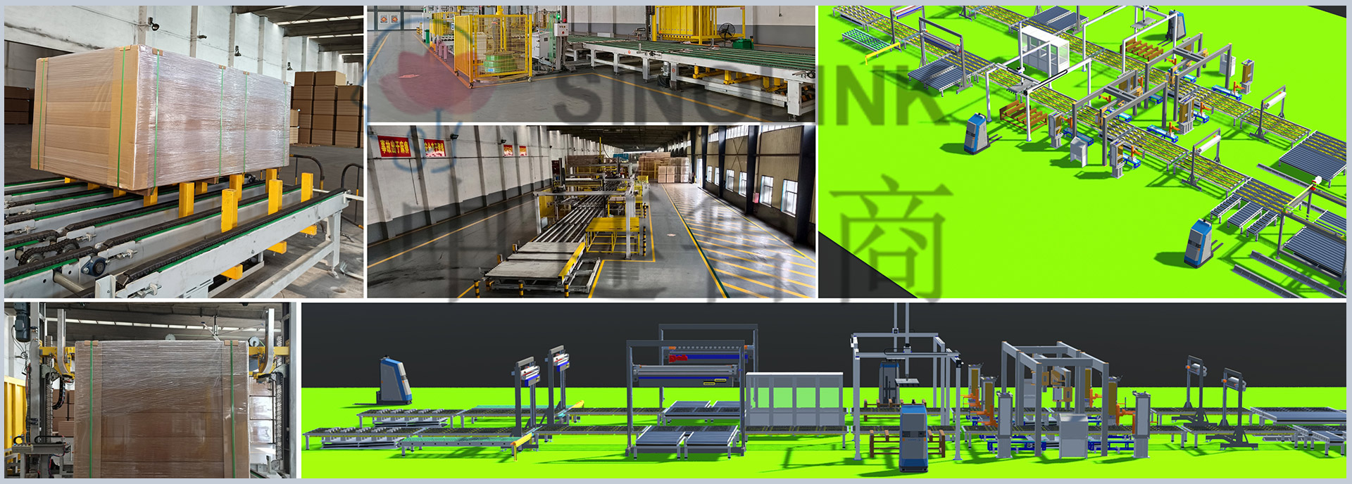 Système de transport et d'emballage de cartons artificiels