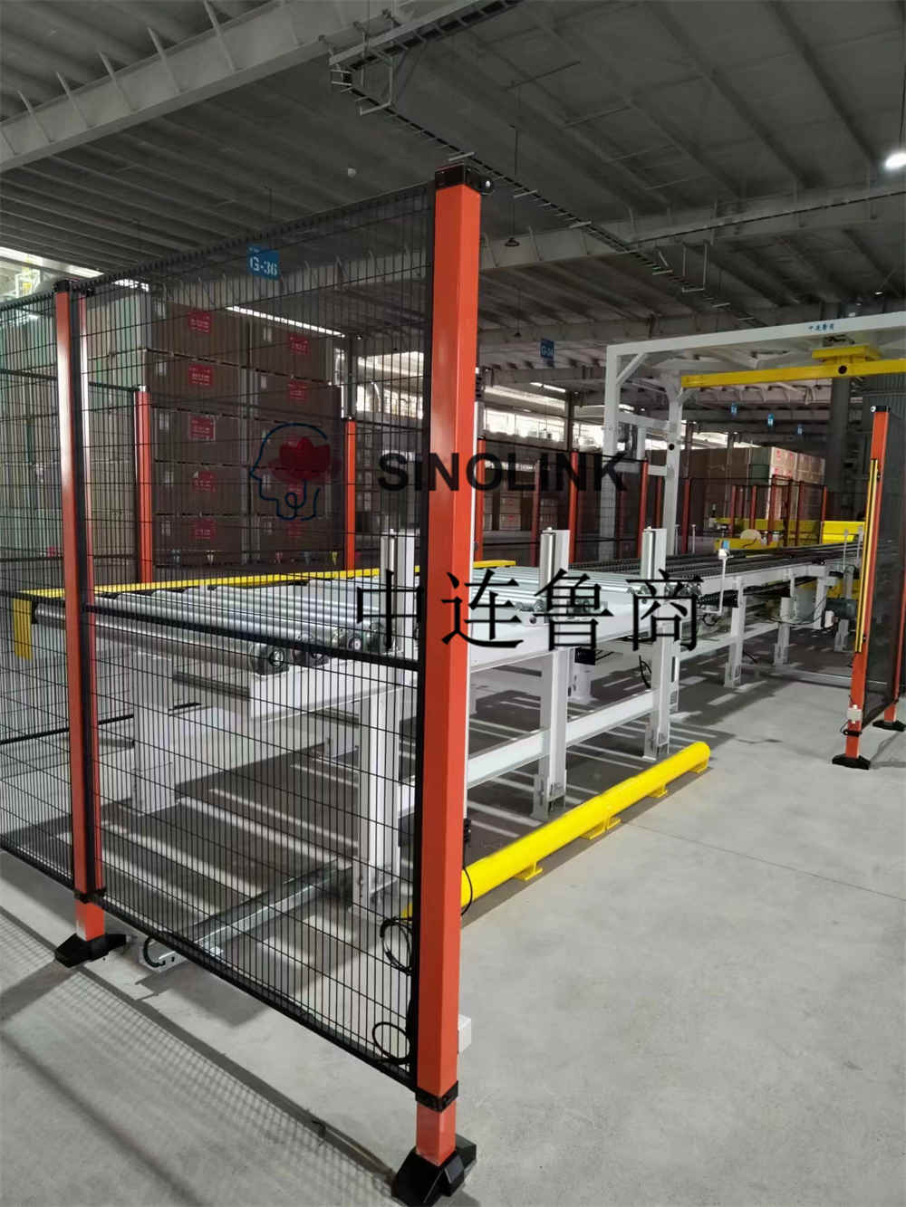 Panneaux de gypse (panneaux de construction, panneaux artificiels, etc.) Système d'emballage d'emballage entièrement automatique à six faces