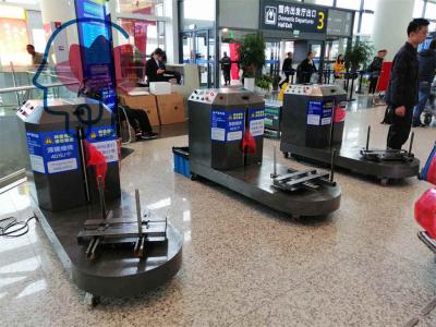 Aéroport utilisant des machines d'emballage de bagages