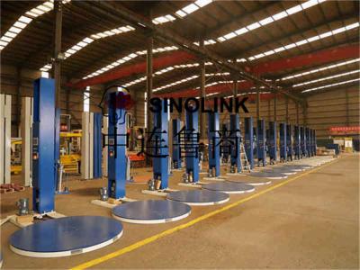 Machine à emballage de palettes semi-automatique