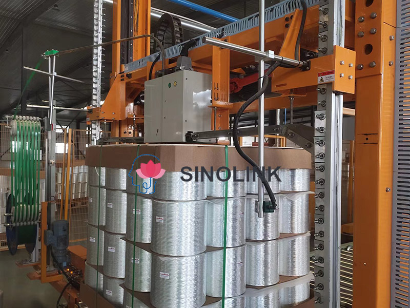 Cercleuse de palettes verticale entièrement automatique Fully Automatic Vertical Pallet Strapping Machine