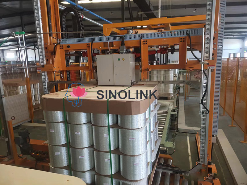 Cercleuse de palettes verticale entièrement automatique Fully Automatic Vertical Pallet Strapping Machine