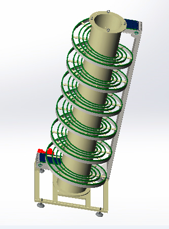 Convoyeur à bande à vis alternative entièrement automatique Fully Automatic Reciprocating Screw Conveyor Belt Conveyor