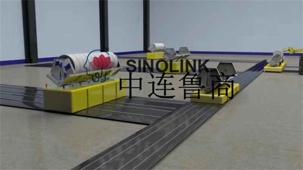 Système de transport et d'emballage automatique de tissu non tissé Non Woven Fabric Automatic Conveying And Packaging System