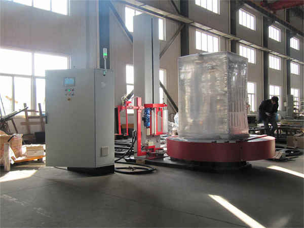 Automatic Online Turntable Stretch Film Wrapper Machine T2000FZ-PL 